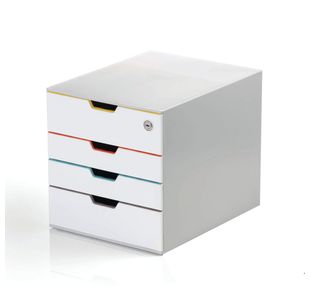 Durable Varicolor Mix Safe 4 Drawer Storage Organiser A4+ 762627