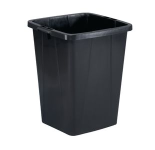 Durable Eco 90L Waste Recycling Bin Black Strong Square Durabin 1800505221