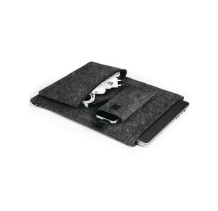 Durable Recycled Felt Protective Laptop Sleeve 16.4 Inch with Accessory Bag + Mobile Sleeve 507158