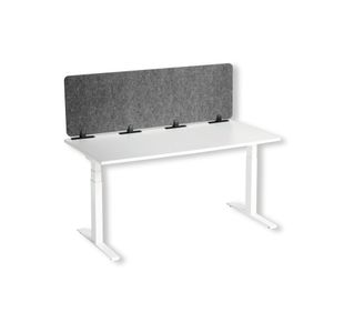 Durable Recycled Felt Desk Divider Panel 160cm Grey 313558