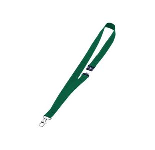 Durable Soft Lanyard with Clip and Safety Release Green (Pack of 10) 8137/05