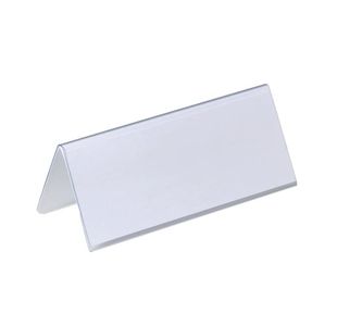 Durable Table Place Name Holder 61x150mm Clear (Pack of 25) 8050