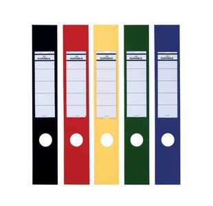 Durable ORDOFIX Self Adhesive Spine Label 60x390mm Assorted (Pack of 10) 8090/00