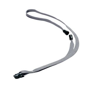 Durable Soft Lanyard with Clip and Safety Release Grey (Pack of 10) 8119/10