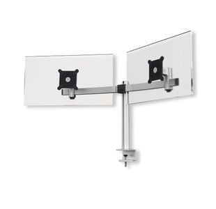 Durable Monitor Mount PRO for 2 Screens Up to 27 Inch with Desk Clamp Attachment 508523