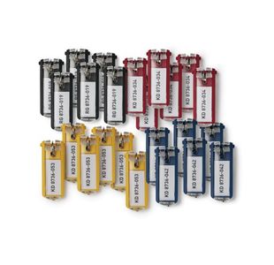 Durable Key Holder Key Clips Assorted Colours (Pack of 24) 194927