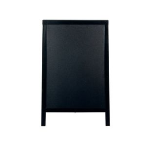 Securit Duplo Pavement Chalkboard with Lacquered Black Pinewood Frame 850x545x440mm SBD-BL-85