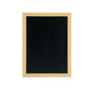 Securit Woody Chalkboard with White Chalk Marker and Mounting Kit 300x10x400mm Teak WBW-TE-30-40