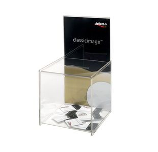 Deflecto Suggestion Box with Sign Holder DE66001