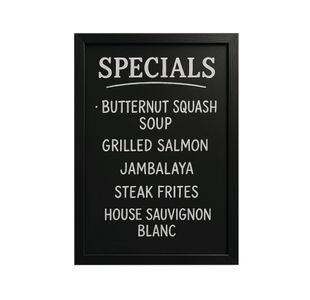 Deflecto Wall Mounted Chalkboard 600x800mm Black WCB-60-80-BLK