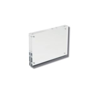 Deflecto Magnetic Block Desktop Card Holder Acrylic A6 15mm MCHA611