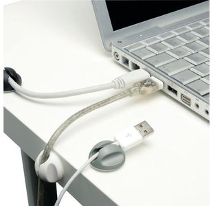 D-Line Assorted Mono Cable Tidy Bases (Pack of 6) CTBASE6MXD