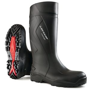 Dunlop Purofort+ Full Safety Wellington Boots 1Pr Black 9 C76204109