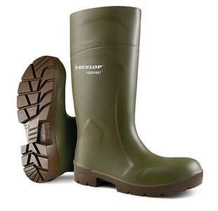 Dunlop Purofort Multigrip Waterproof Anti Bacteria Lined Safety Boots 1Pr Green 6 CA6183106