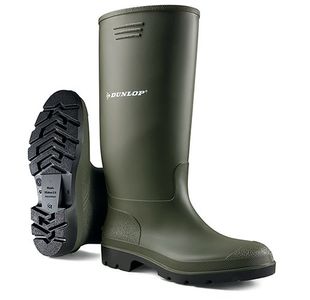 Dunlop Pricemastor Non Safety Waterproof Wellington Boots 1Pr Green 4 BBG04