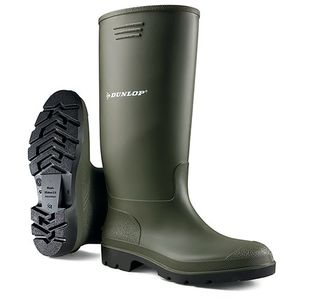 Dunlop Pricemastor Non Safety Waterproof Wellington Boots 1Pr Green 9 BBG09