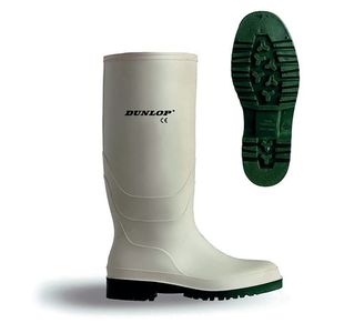 Dunlop Pricemastor Non Safety Waterproof Wellington Boots 1Pr White 4 BBW04