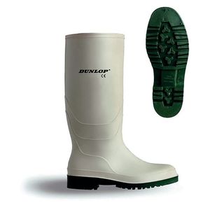 Dunlop Pricemastor Non Safety Waterproof Wellington Boots 1Pr White 6.5 BBW06.5