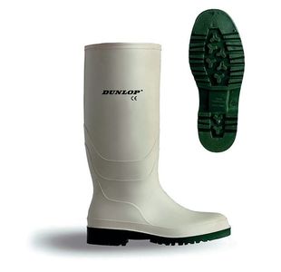 Dunlop Pricemastor Non Safety Waterproof Wellington Boots 1Pr White 9 BBW09