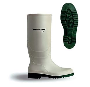 Dunlop Pricemastor Non Safety Waterproof Wellington Boots 1Pr White 10.5 BBW10.5
