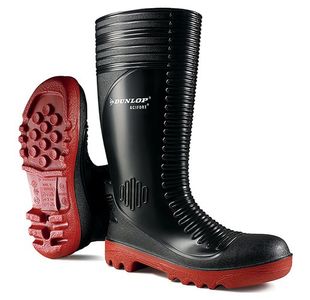 Dunlop Acifort Concrete Waterproof Safety Wellington Boots 1Pr Black 8 A25293108