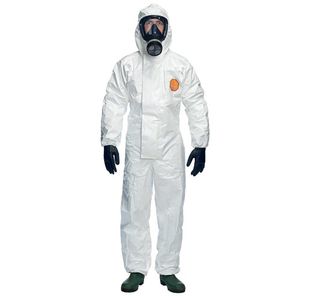 Dupont Tyche 4000S CHZ5 Hooded Coverall White S TY4000BSS