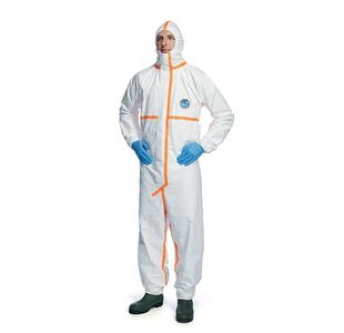 Dupont Tyvek 800J Hooded Coverall White 2XL TBSH800J2XL