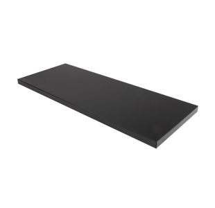 Extra shelf for steel storage cupboards and tambours - black