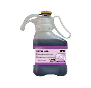 Diversey SmartDose Suma Bac D10 1.4 Litre Detergent Surface Sanitiser (Pack of 2) 100916092