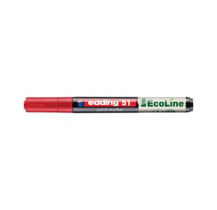 Edding E-51 Water-Based Paint Marker Fine Red (Pack of 10) 4-51-002/10