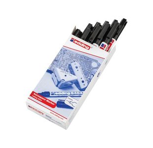 Edding 8404 Aerospace Permanent Marker Ultra Fine Black (Pack of 10) 8404-001