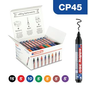 Edding 45 Boardmarker 360 Assorted (Pack of 50) 4-CP45