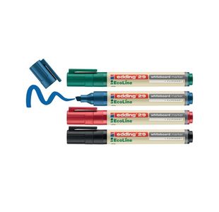 Edding 29 EcoLine Whiteboard Marker Assorted (Pack of 4) 4-29-4