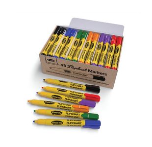 Show-me Flipchart Markers Assorted (Pack of 48) FCM48A