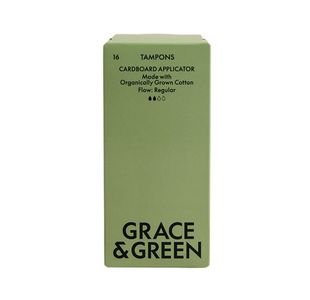 Grace and Green Organic Cotton Applicator Tampons Regular (Pack of 16) GGOTA-R007