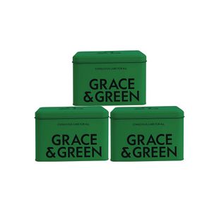 Grace and Green Display Tin Forest Green (Pack of 3) GGTINFORESTCASE