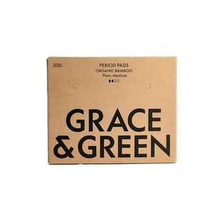 Grace and Green Bulk Bamboo Period Pads Medium (Pack of 200) GGBAMDAYBULK14