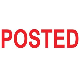 COLOP Green Line Word Stamp POSTED Red (Impressions size: 38x14mm) GLP20POST