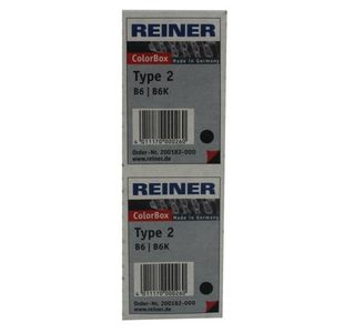 COLOP Reiner B6K Replacement Ink Pad Black (Pack of 2) RB6KINK