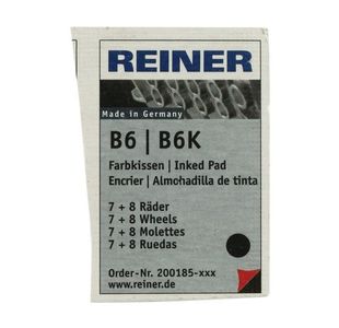 COLOP Reiner B6/8K Replacement Ink Pad Black (Pack of 2) RB8KINK