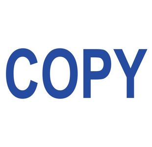 COLOP Green Line Word Stamp COPY Blue (Impression size: 38x14mm) C144836COP