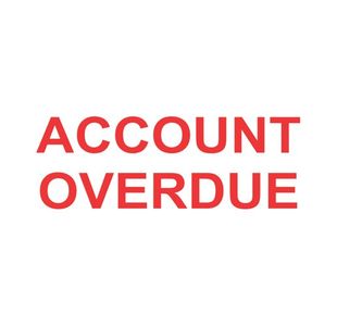 COLOP Green Line Word Stamp ACCOUNT OVERDUE Red C144837ACC