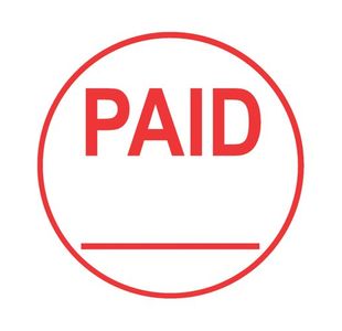 COLOP EOS R17 PAID Pre-Inked Circular Stamp C109531PAI