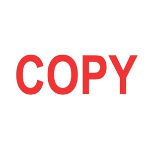 COLOP Green Line Word Stamp COPY Red GLP20COPY