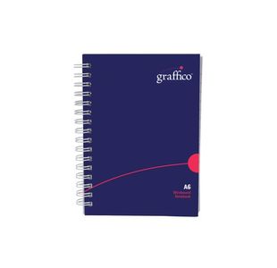 Graffico Hard Cover Wirebound Notebook 160 Pages A6 EN13135