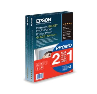 Epson Premium Glossy Photo Paper 100x150mm 255gsm 2-for-1 (Pack of 40 + 40 Free) C13S042167