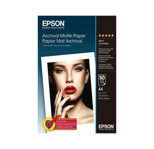 Epson Archival Matte Paper A4 189gsm (Pack of 50) C13S041342