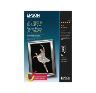 Epson Ultra Glossy Photo A4 Paper (Pack of 15) C13S041927