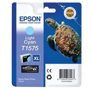 Epson T1575 Turtle UltraChrome Ink Cartridge High Yield Light Cyan C13T15754010