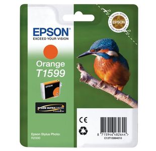 Epson T1599 Kingfisher UltraChrome Hi-Gloss Ink Cartridge Orange C13T15994010